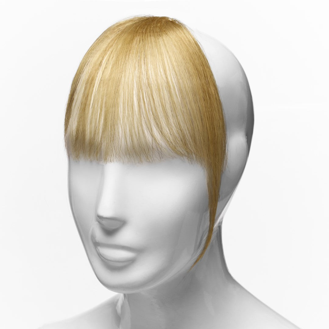 light blonde hair full fringe